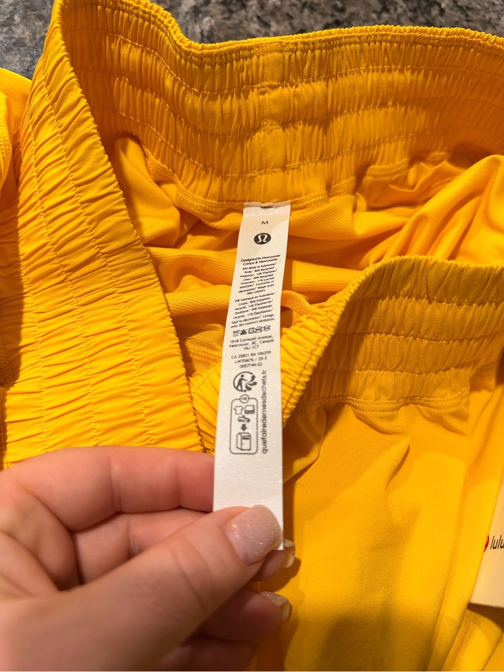 lululemon athletica Yellow High-Rise Shake it out Short 2.5" Maize yellow - Picture 5 of 5